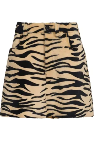 Marni Falda corta con estampado de cebra