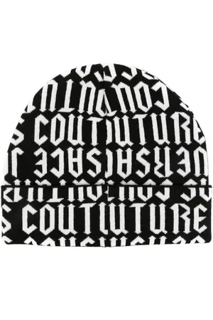 VERSACE Gorro con logo en jacquard