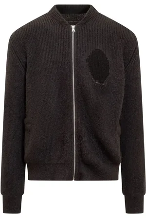 Maison Margiela Cárdigan con detalle envejecido