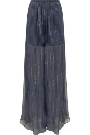 Rochas Pantalones acampanados con hilo metalizado