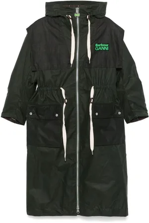 Barbour Parka encerada de x Ganni