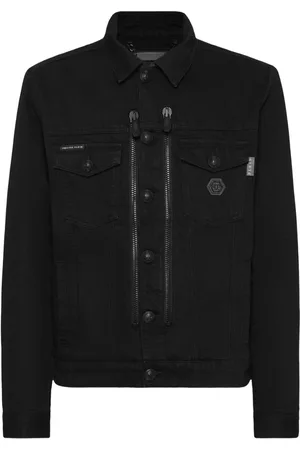 Philipp Plein Chaqueta vaquera con logo