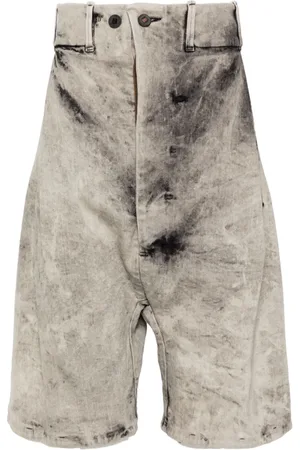 11 BY BORIS BIDJAN SABERI Pantalones vaqueros cortos con efecto lavado