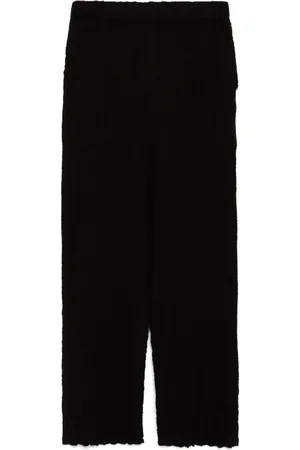Issey Miyake Pantalones con detalle de malla