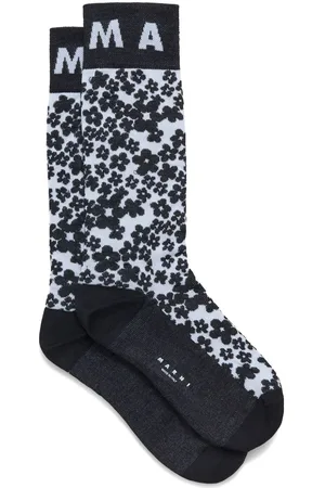 Marni Calcetines con logo en intarsia