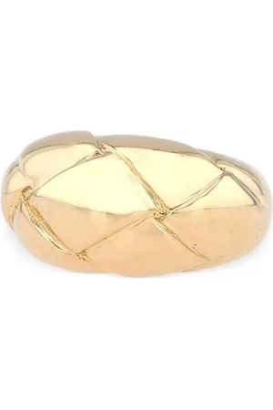 CHAUMET Anillo en oro amarillo de 18 ct con motivo acolchado