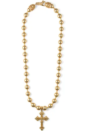 EMANUELE BICOCCHI Collar con cruz de cuentas