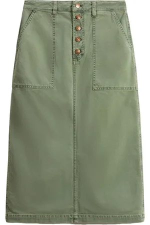Woolrich Falda midi con pliegue