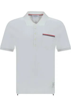Thom Browne Polo con bolsillo en el pecho