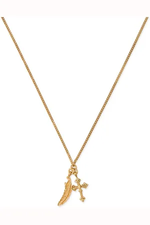 EMANUELE BICOCCHI Collar de cadena con aplique Cross