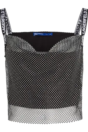Karl Lagerfeld Top de cota de malla