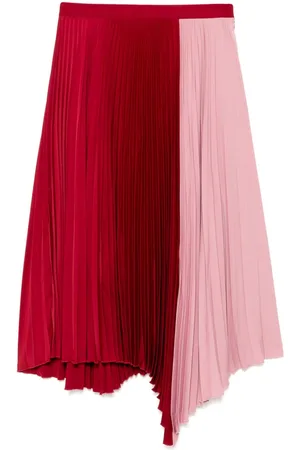 Maison Kitsuné Falda midi plisada