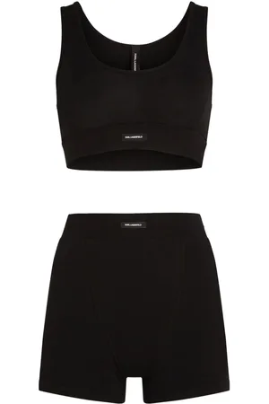 Karl Lagerfeld Set de ropa interior con aplique del logo