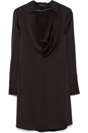 Karl Lagerfeld Vestido corto con cadena del logo