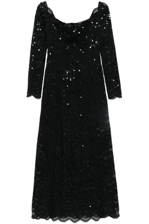 Paco rabanne Vestido largo con lentejuelas bordadas