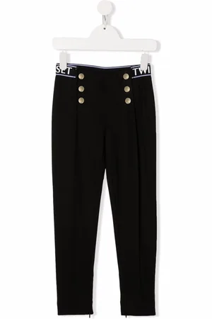 Twin-Set Leggins con logo en la cinturilla