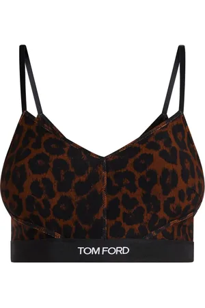 Tom Ford Top con estampado de leopardo