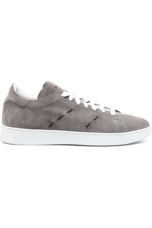 Kiton Zapatillas de cuero con costuras