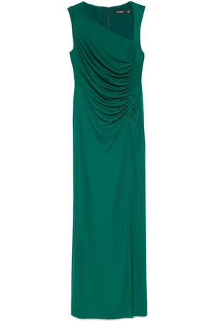 Ralph Lauren Vestido de fiesta sin mangas de tejido jersey