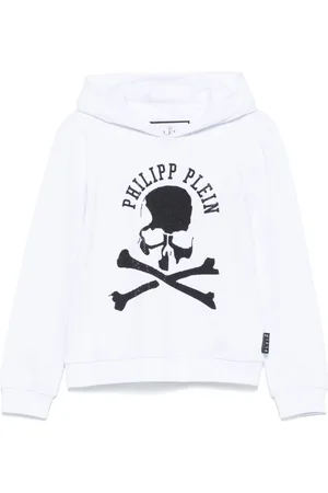 Philipp Plein Sudadera con capucha y calavera estampada