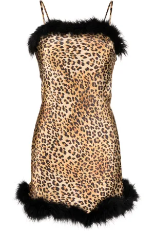 Gilda & Pearl Slip dress Hollywood con estampado de leopardo