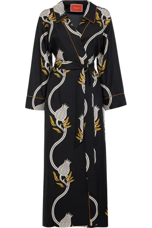 La DoubleJ Vestido midi con estampado gráfico