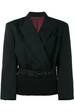 Jean Paul Gaultier Blazer con cintura de canalé