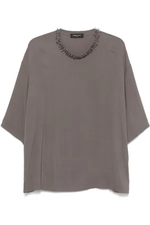 Fabiana Filippi Blusa con detalle de cuentas