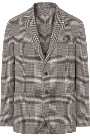 LUIGI BIANCHI MANTOVA Blazer a cuadros