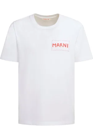 Marni Camiseta con logo estampado
