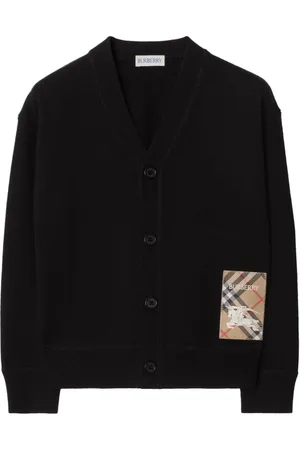 Burberry Cárdigan de lana con parche del logo