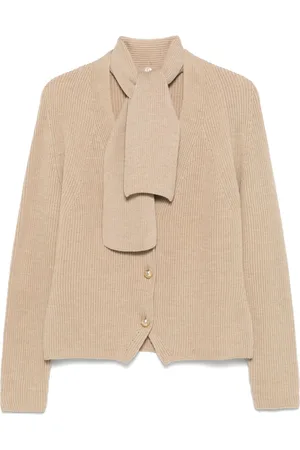 Salvatore Ferragamo Cárdigan con detalle de pañuelo 1970