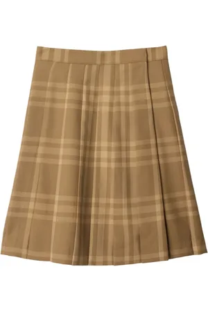 Burberry Falda plisada a cuadros