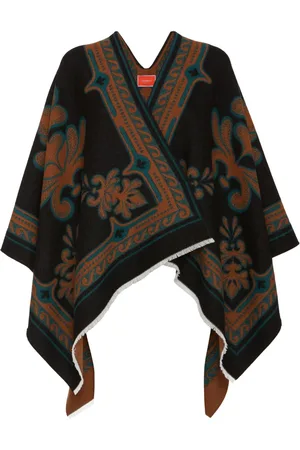 La DoubleJ Poncho con motivo abstracto