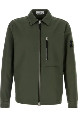 Stone Island Sobrecamisa con distintivo Compass