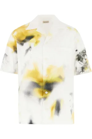 Alexander McQueen Camisa con estampado tie-dye