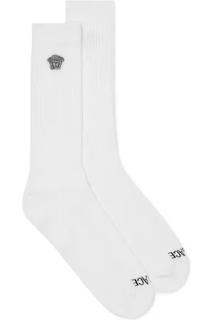 VERSACE Calcetines de canalé con bordado Medusa