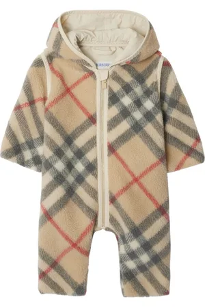 Burberry Mono largo de vellón a cuadros