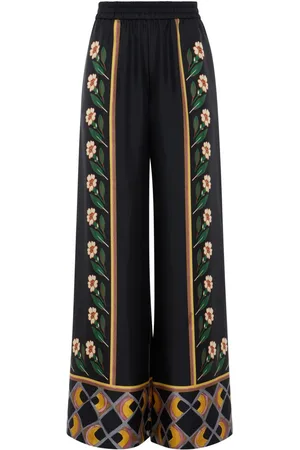 La DoubleJ Pantalones palazzo con estampado floral