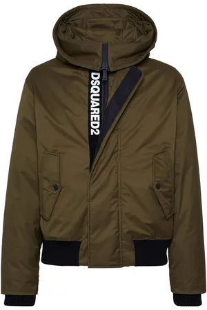 Dsquared2 Plumífero con logo oculto estampado