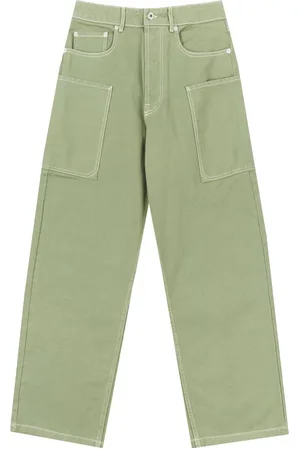 Kenzo Pantalones cargo Elephant Flag Green