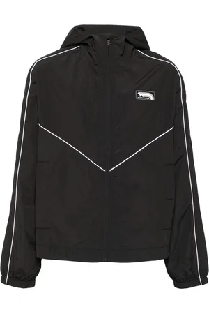 Maison Kitsuné Chaqueta con capucha y ribetes en contraste