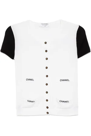 CHANEL Cárdigan de manga corta 1990-2000