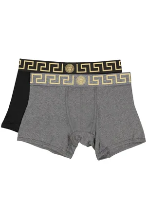 VERSACE Pack de dos bóxeres largos Greca Border