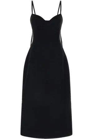 CO Vestido midi estilo bustier