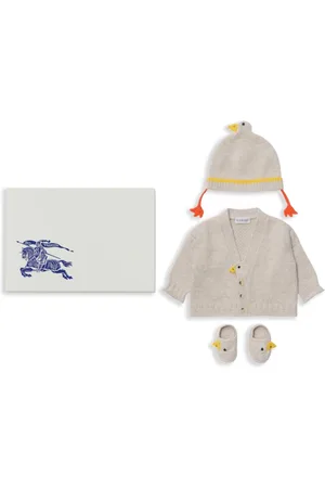 Burberry Set de tres cárdigan con motivo de pato