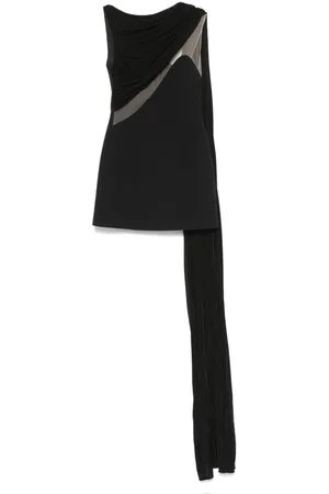 DAVID KOMA Vestido corto drapeado