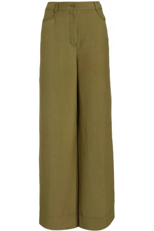Alberta Ferretti Pantalones palazzo con botones
