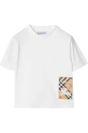 Burberry Camiseta de algodón Check