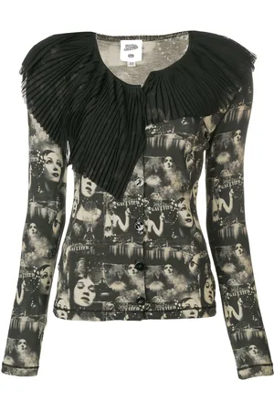Jean Paul Gaultier Cárdigan con estampado de caras